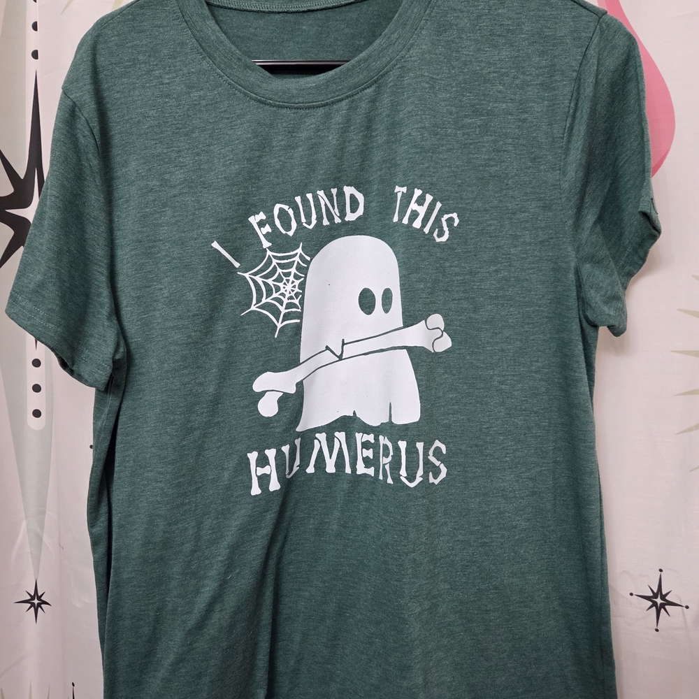 Green Womans Ghost Graphic T-Shirt
